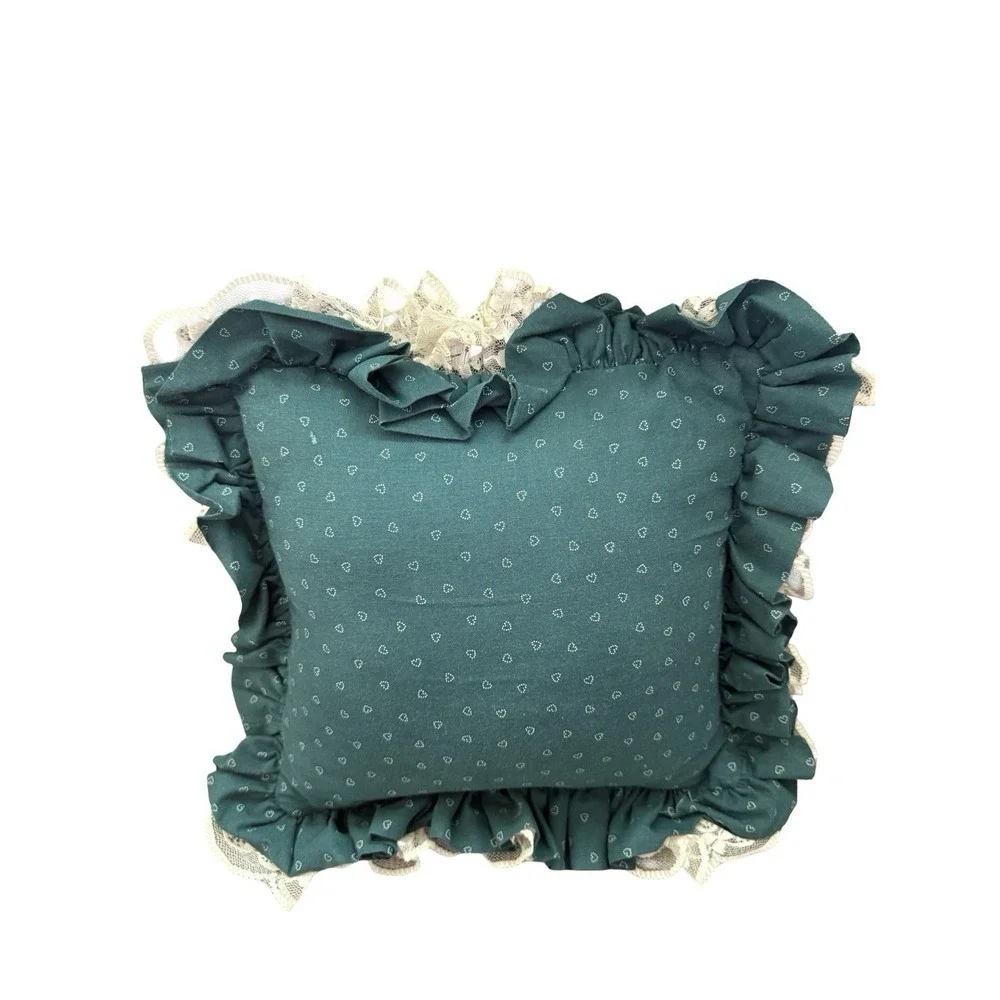 decorative‎ pillow needlepoint country cottage floral grandma core
